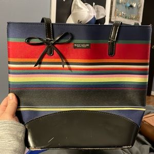 Kate Spade- bags- rainbow striped purse